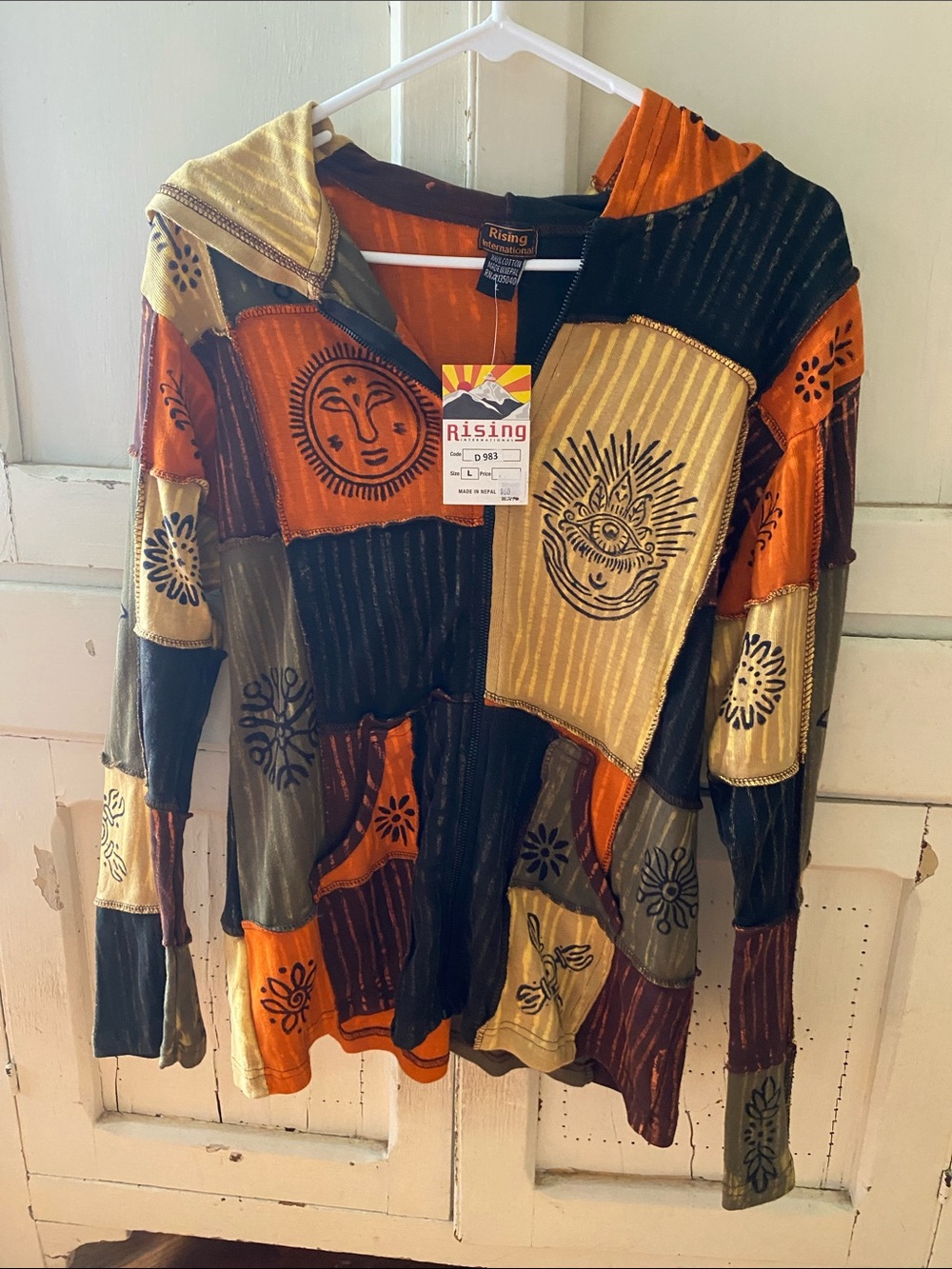 Apparel Item - Hooded Patchwork Jacket